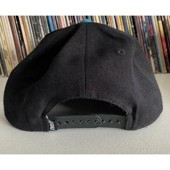 Neff Raised Logo Aztec Tribal Bill Snapback Cap Hat - Picture 3 of 6